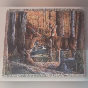 Manual Wood Worker Because someone in Heaven Tapestry Throw